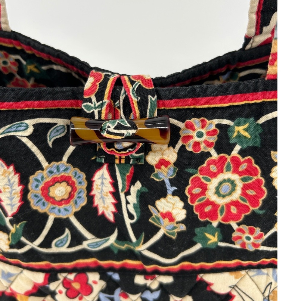 Vera Bradley Versailles Retired Paisley Quilted Tote Bag Like New Floral - Picture 3 of 9